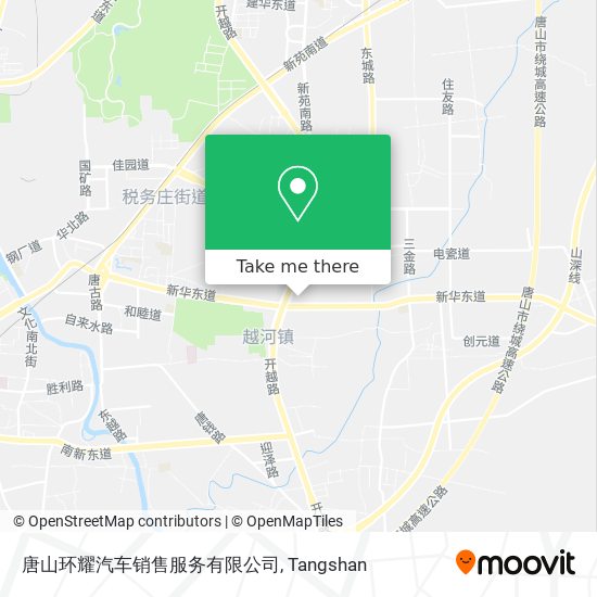 唐山环耀汽车销售服务有限公司 map
