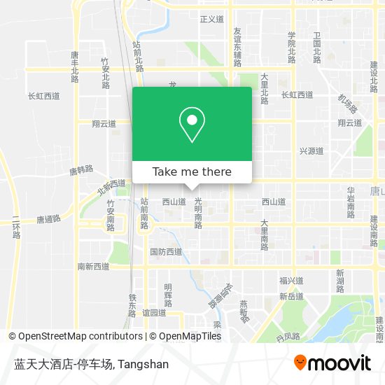 蓝天大酒店-停车场 map
