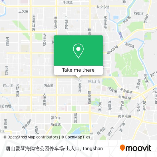 唐山爱琴海购物公园停车场-出入口 map