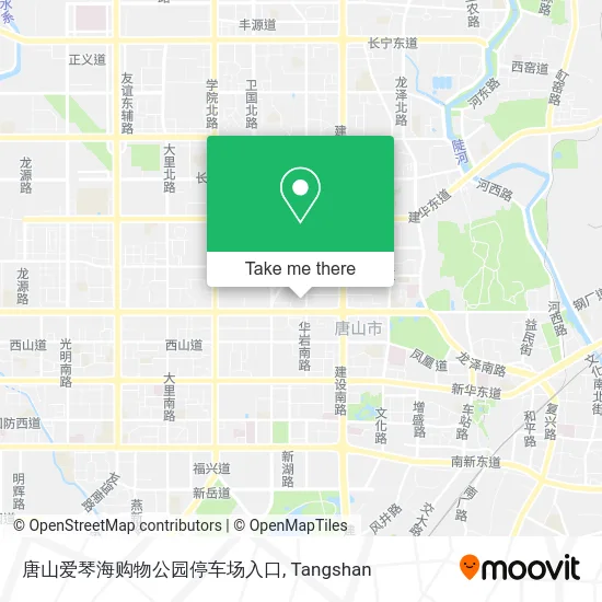 唐山爱琴海购物公园停车场入口 map