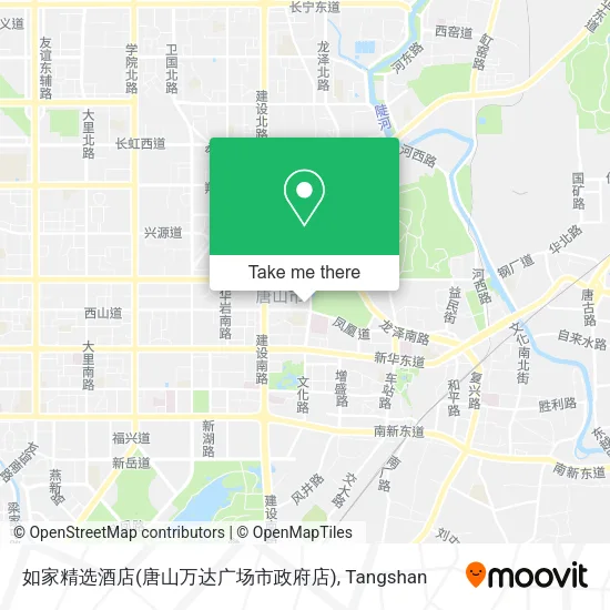 如家精选酒店(唐山万达广场市政府店) map