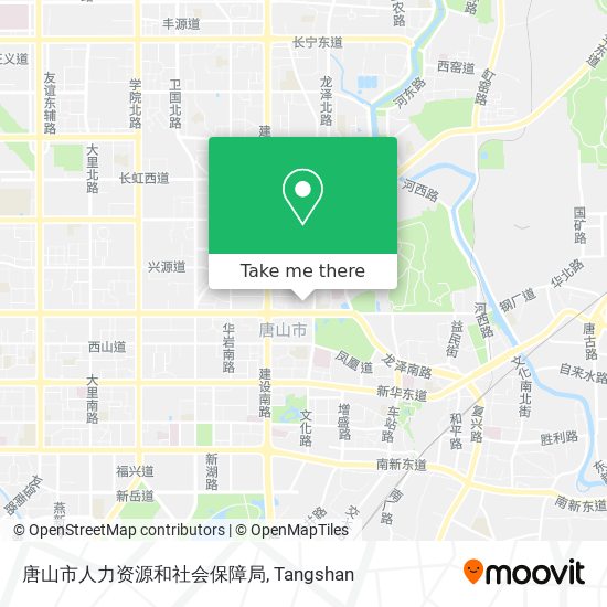 唐山市人力资源和社会保障局 map