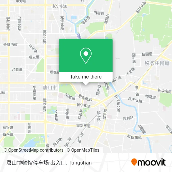 唐山博物馆停车场-出入口 map