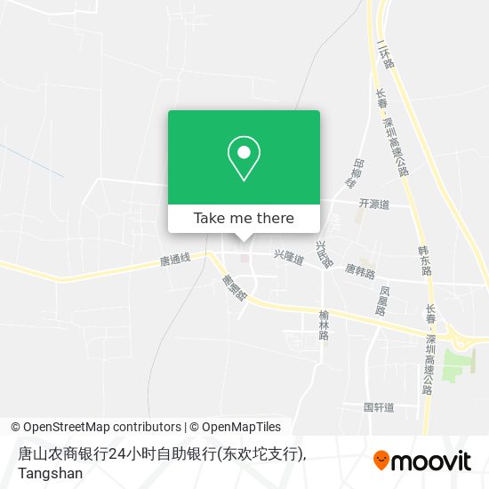 唐山农商银行24小时自助银行(东欢坨支行) map
