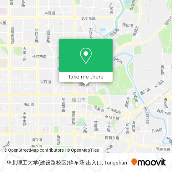 华北理工大学(建设路校区)停车场-出入口 map