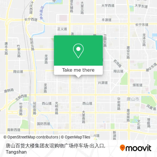 唐山百货大楼集团友谊购物广场停车场-出入口 map