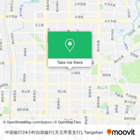中国银行24小时自助银行(天元帝景支行) map
