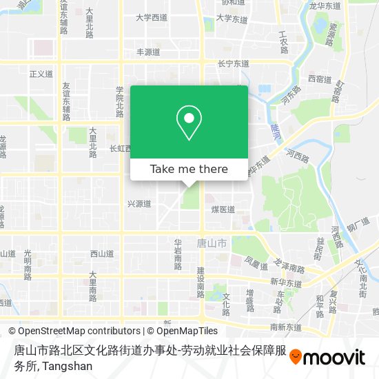 唐山市路北区文化路街道办事处-劳动就业社会保障服务所 map