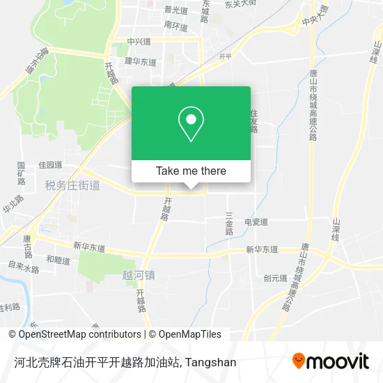 河北壳牌石油开平开越路加油站 map