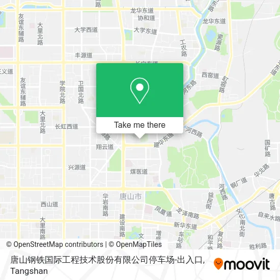 唐山钢铁国际工程技术股份有限公司停车场-出入口 map