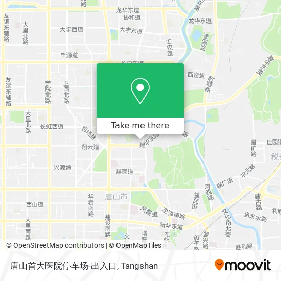 唐山首大医院停车场-出入口 map