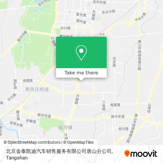 北京金泰凯迪汽车销售服务有限公司唐山分公司 map