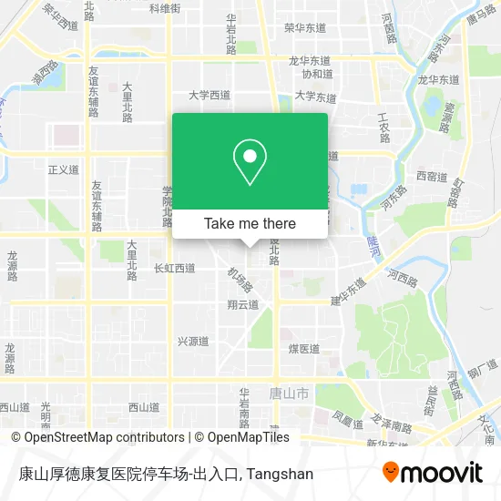 康山厚德康复医院停车场-出入口 map
