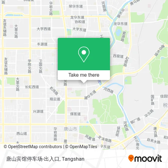 唐山宾馆停车场-出入口 map