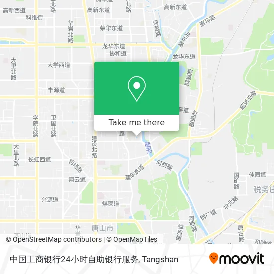中国工商银行24小时自助银行服务 map