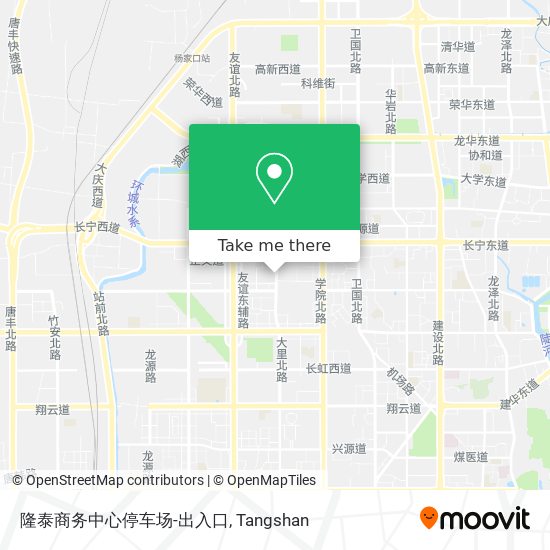 隆泰商务中心停车场-出入口 map