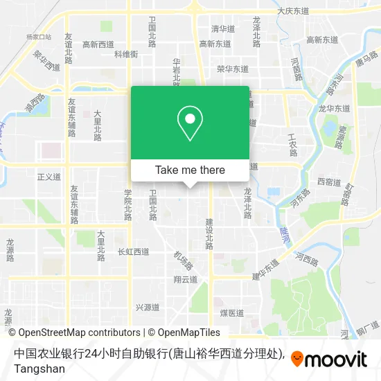 中国农业银行24小时自助银行(唐山裕华西道分理处) map