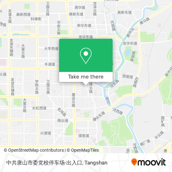 中共唐山市委党校停车场-出入口 map