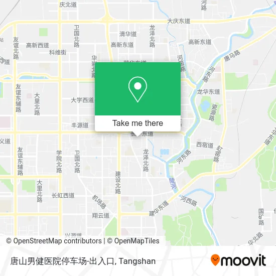 唐山男健医院停车场-出入口 map