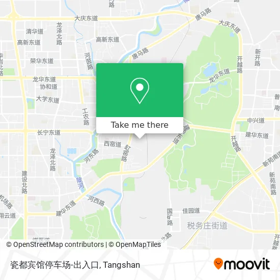 瓷都宾馆停车场-出入口 map