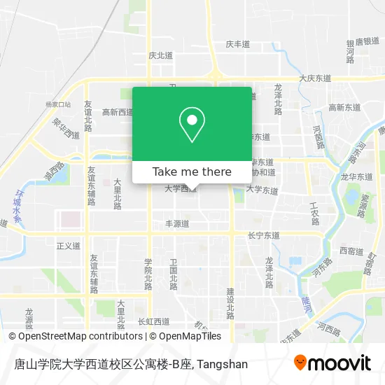 唐山学院大学西道校区公寓楼-B座 map