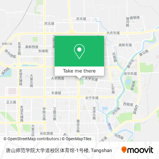 唐山师范学院大学道校区体育馆-1号楼 map