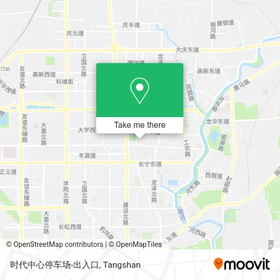 时代中心停车场-出入口 map