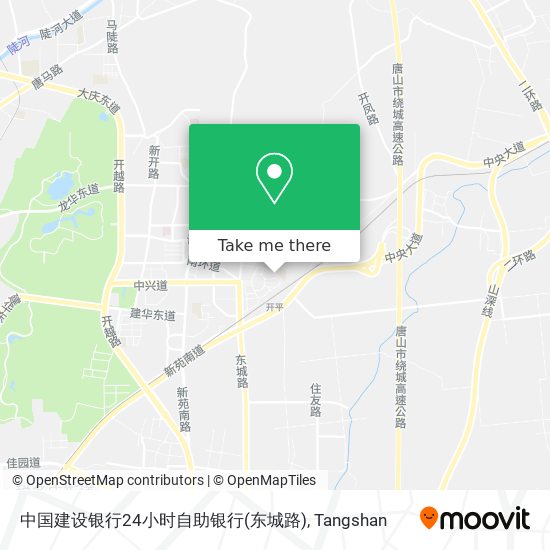 中国建设银行24小时自助银行(东城路) map