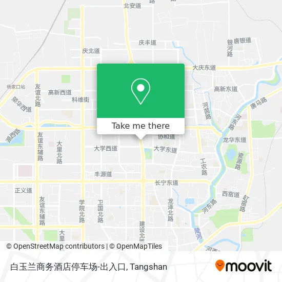 白玉兰商务酒店停车场-出入口 map