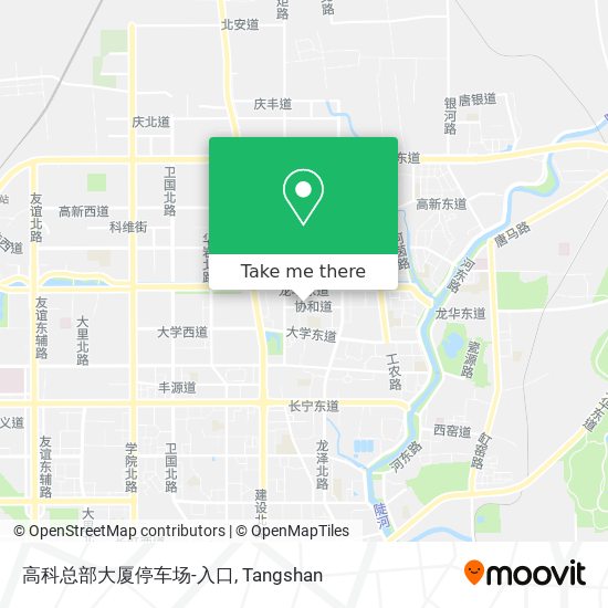 高科总部大厦停车场-入口 map