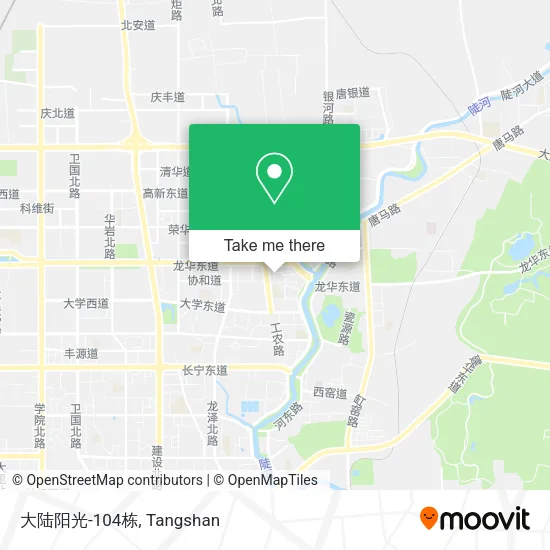 大陆阳光-104栋 map