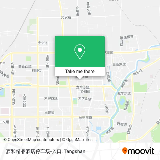 嘉和精品酒店停车场-入口 map
