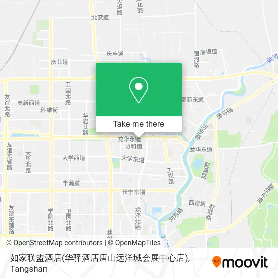 如家联盟酒店(华驿酒店唐山远洋城会展中心店) map