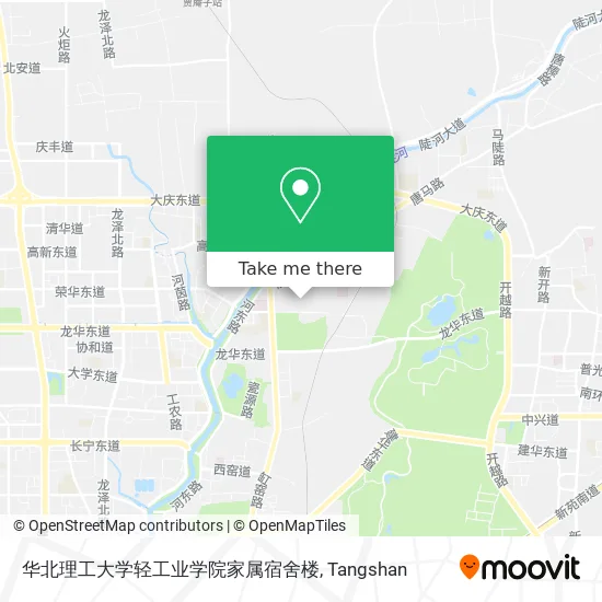华北理工大学轻工业学院家属宿舍楼 map