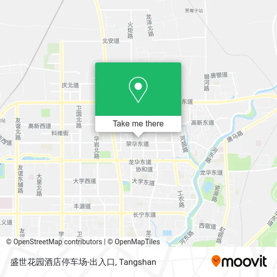盛世花园酒店停车场-出入口 map