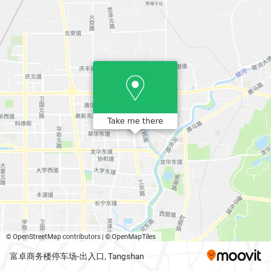 富卓商务楼停车场-出入口 map