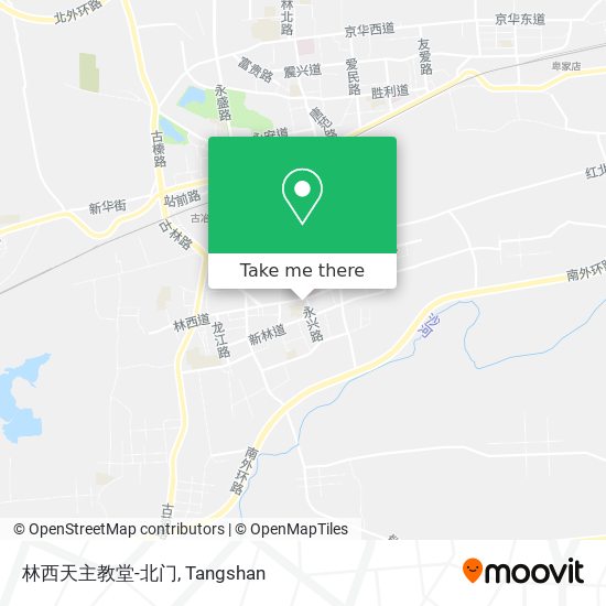 林西天主教堂-北门 map