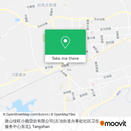 唐山佳旺小额贷款有限公司(古冶街道办事处社区卫生服务中心东北) map