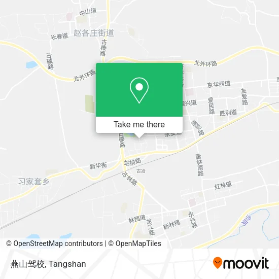 燕山驾校 map