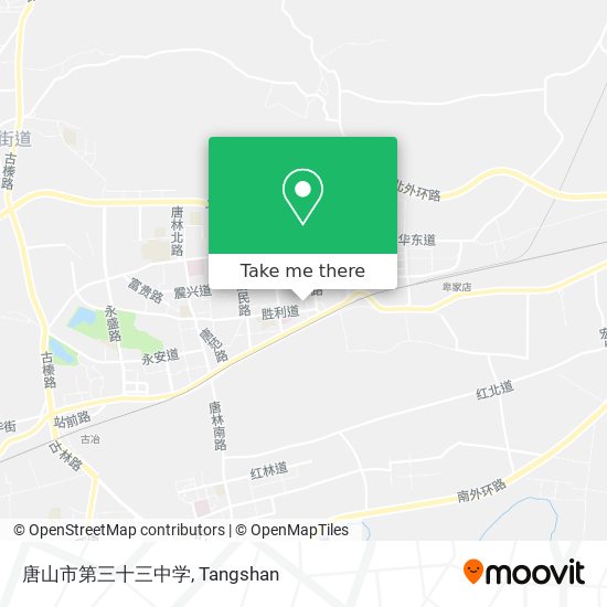 唐山市第三十三中学 map