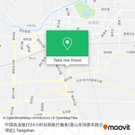 中国农业银行24小时自助银行服务(唐山丰润唐丰路分理处) map
