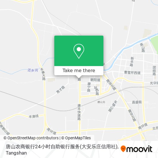 唐山农商银行24小时自助银行服务(大安乐庄信用社) map
