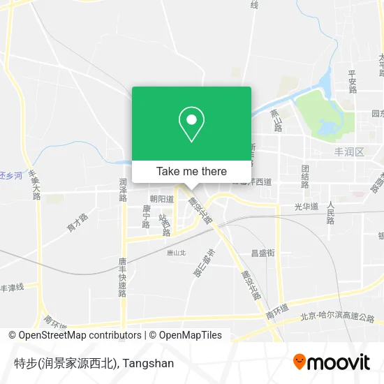 特步(润景家源西北) map