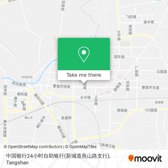 中国银行24小时自助银行(新城道燕山路支行) map