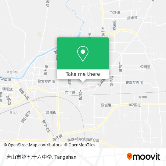 唐山市第七十六中学 map
