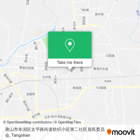 唐山市丰润区太平路街道纺织小区第二社区居民委员会 map