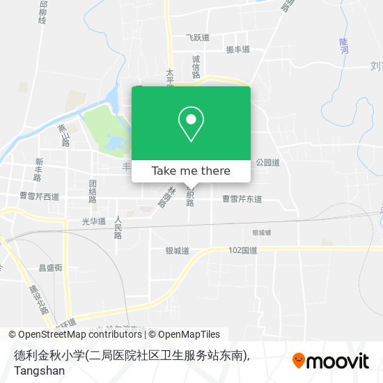 德利金秋小学(二局医院社区卫生服务站东南) map