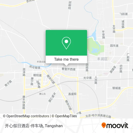 开心假日酒店-停车场 map
