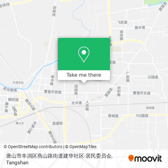 唐山市丰润区燕山路街道建华社区-居民委员会 map
