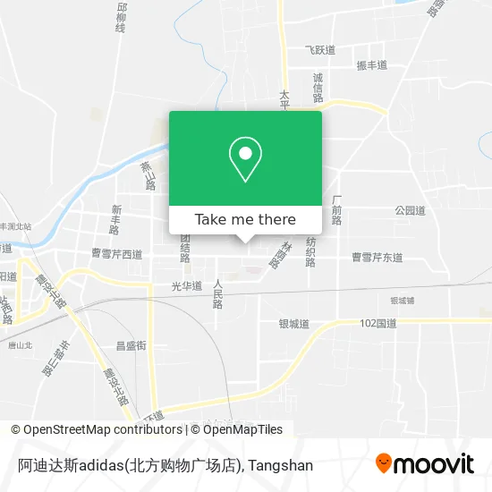 阿迪达斯adidas(北方购物广场店) map